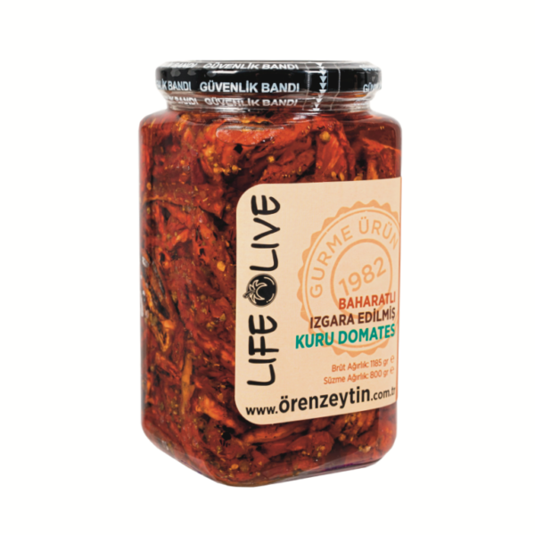 Marine Edilmiş Çeşnili Izgara Kuru Domates