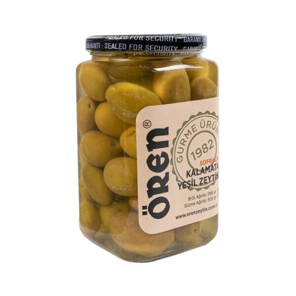 Sofralık Kalamata Yeşil Zeytin