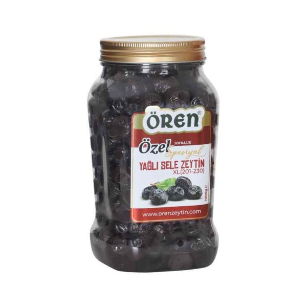 Özel Spesiyal Yağlı Siyah Sele Zeytin 1 Kg