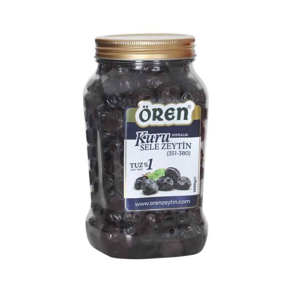 Tuzsuz Kuru Siyah Sele Zeytin 1 Kg